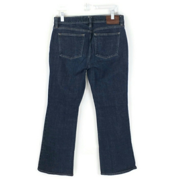 Vintage Lauren Ralph Lauren Dark Blue Wash Classic Bootcut Denim Jeans Womens 8P - Picture 2 of 14
